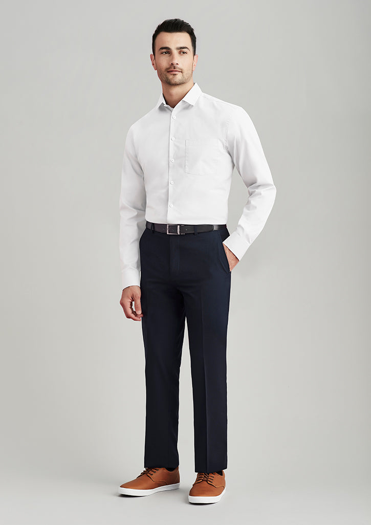 Mens Comfort Wool Stretch Slimline Pant 74013 82 / Charcoal