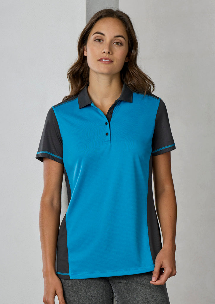 Womens Dart Short Sleeve Polo P419LS 6 / Navy/Royal