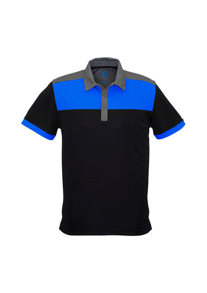 Mens Charger Short Sleeve Polo P500MS S / Black/Royal/Grey
