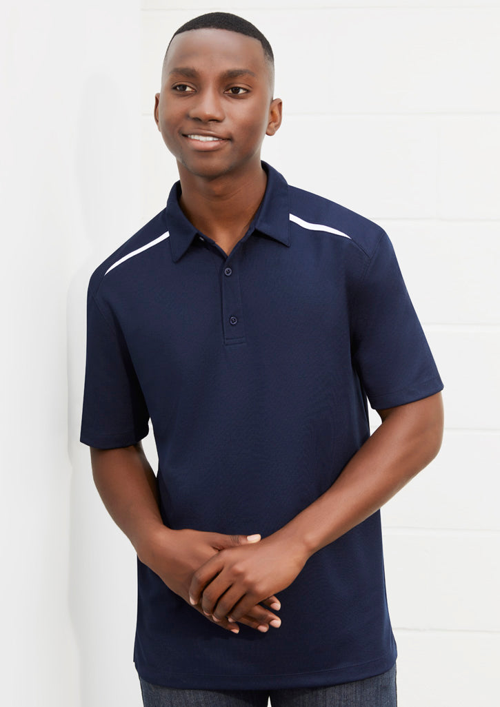 Mens Sonar Short Sleeve Polo P901MS XS / Navy/Sky