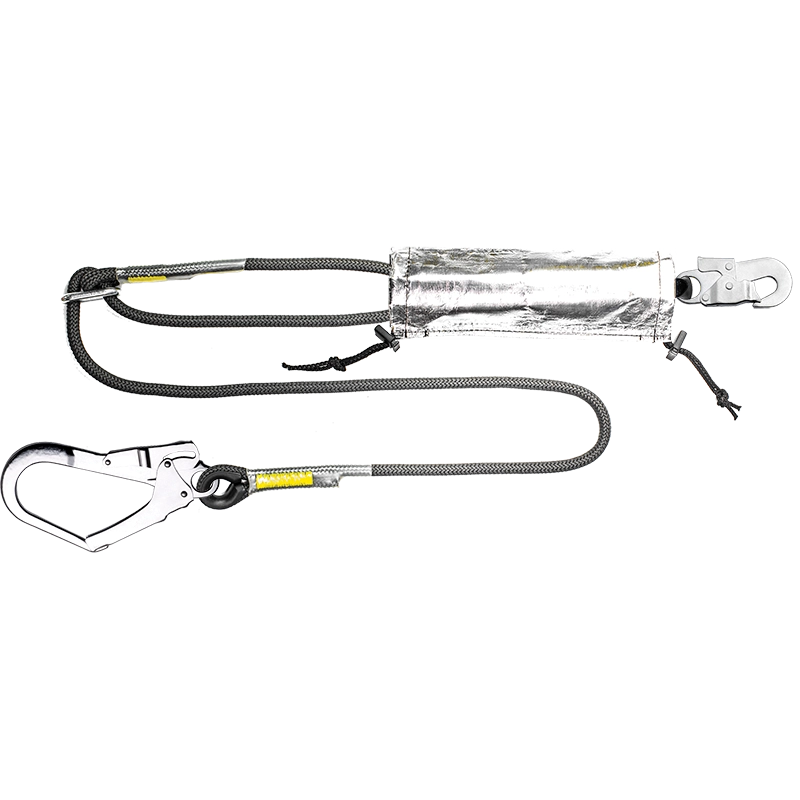 LSZRFX5 - Single rope lanyard with snaphook & scaffold hook for hot works