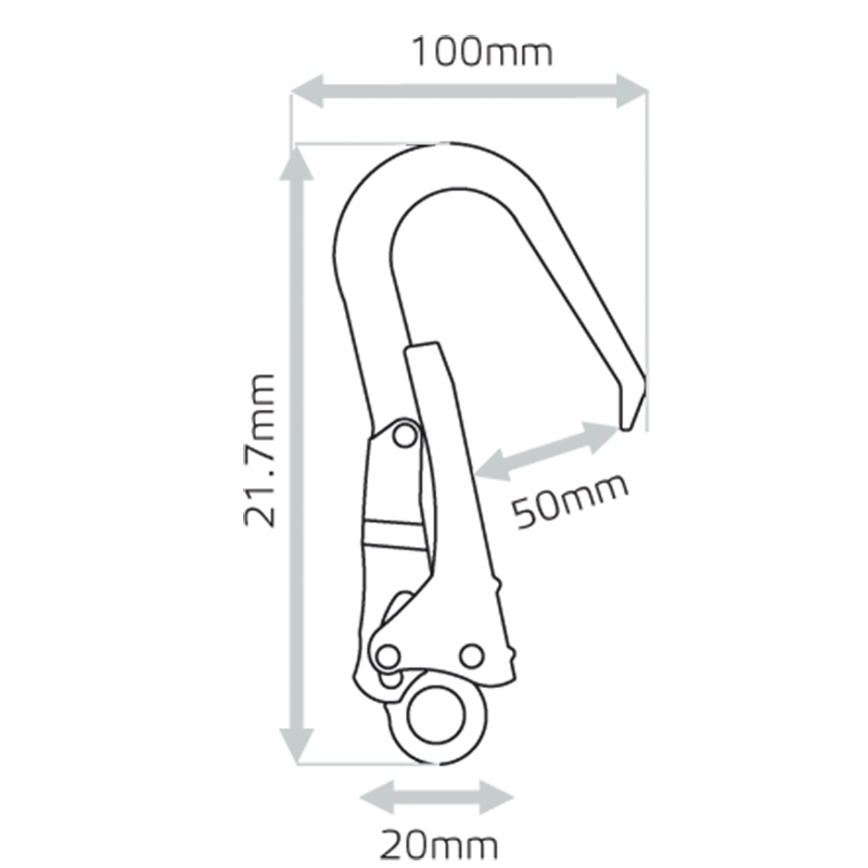 PJ595 - Chrome plated Scaffhook