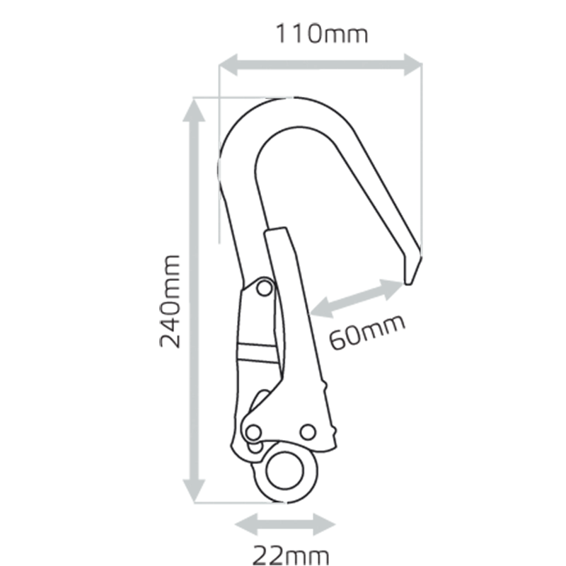 PJ596 - Forged aluminium Scaffhook