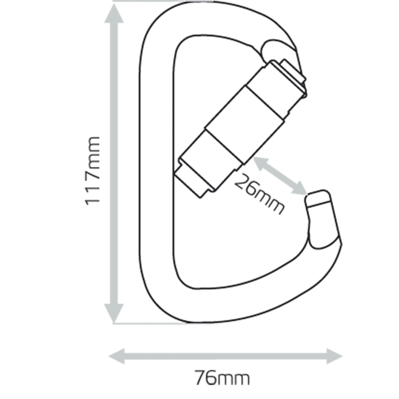 PK0006 - Super strong D carabiner