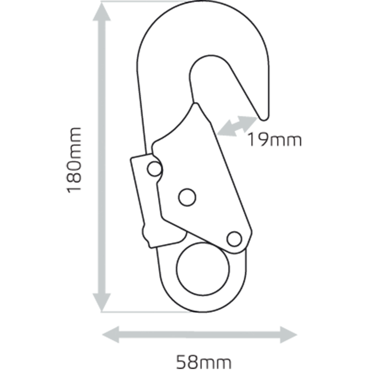 PK014 - Snaphook with swivel loop