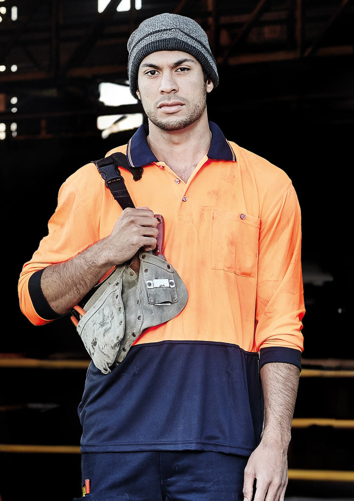 Hi Vis Unisex Basic Long Sleeve Polo