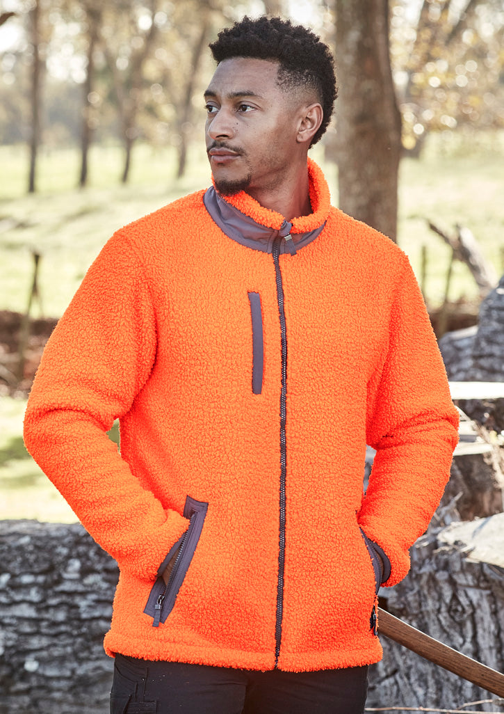 Unisex Streetworx Full Zip Sherpa Fleece XS / Yellow