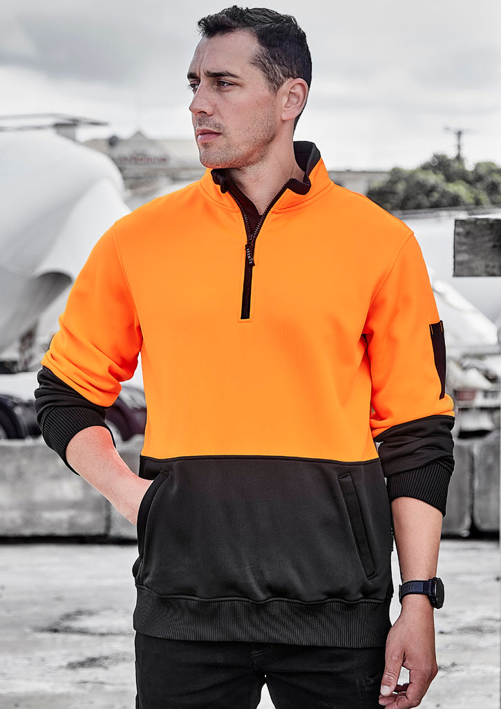 Unisex Hi Vis 1/2 Zip Pullover XXS / Yellow/Black