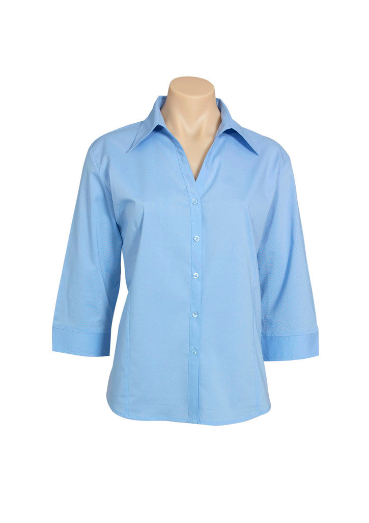 Ladies Metro 3/4 Sleeve Shirt LB7300 8 / Sky