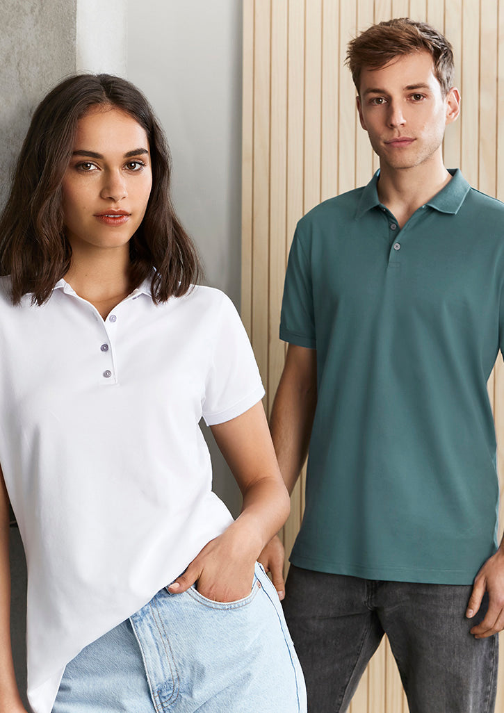 Womens City Short Sleeve Polo P105LS 24 / Mineral Blue