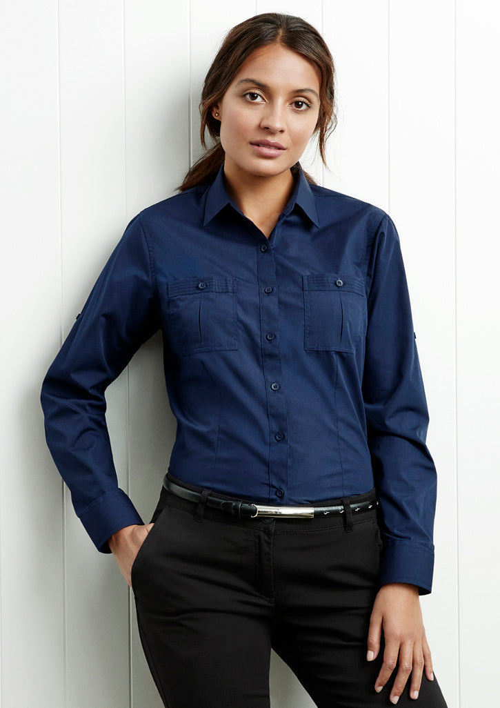 Womens Bondi Long Sleeve Shirt S306LL 6 / Charcoal