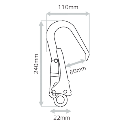 PJ596 - Forged aluminium Scaffhook