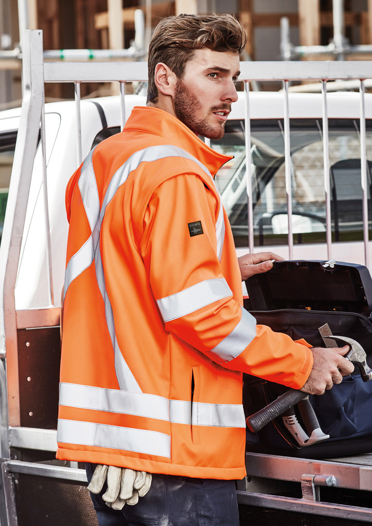 Unisex Hi Vis X Back 2 In 1 Softshell Jacket XS / Orange