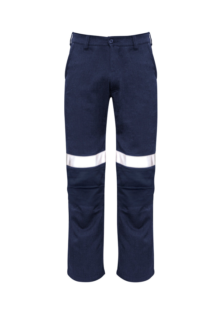 Mens Orange Flame Traditional Style Taped Work Pant 97 / Navy