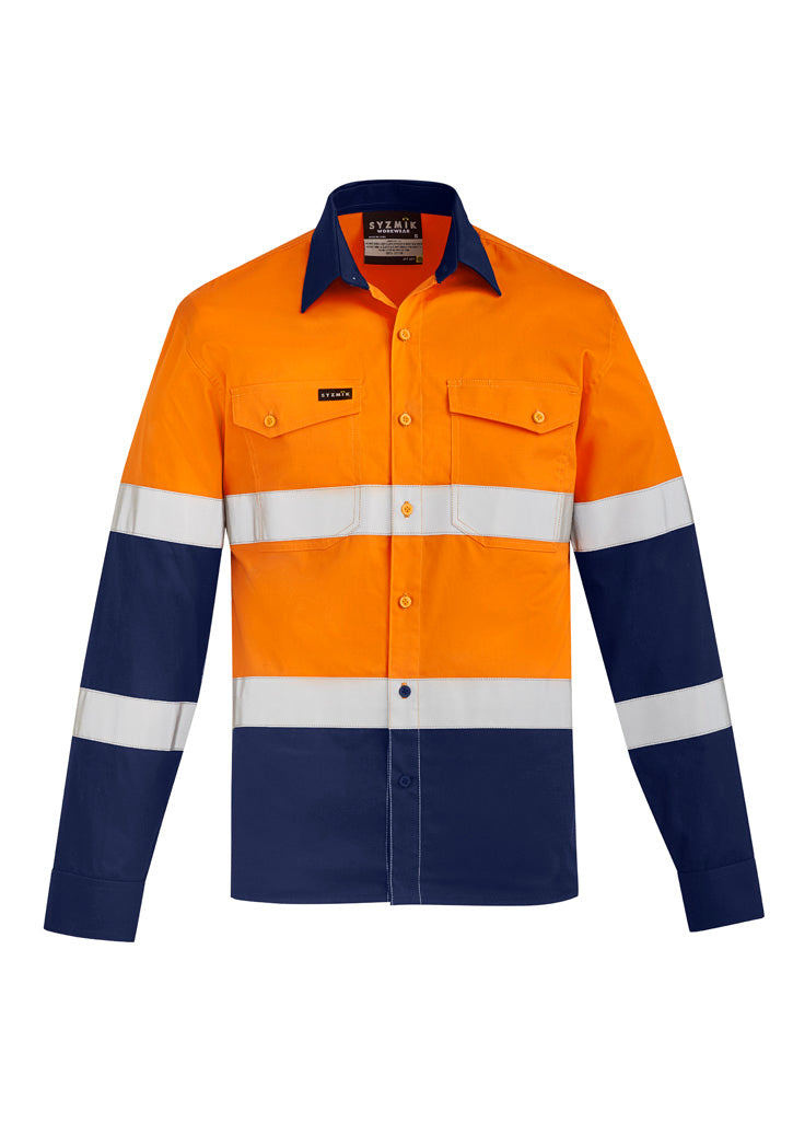 Mens Lightweight Bio Motion Long Sleeve Shirt XXS / Yellow/Navy