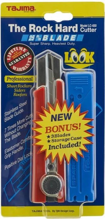 Tajima LC650 25mm Rock-Hard Screw-Lock Cutter with blades