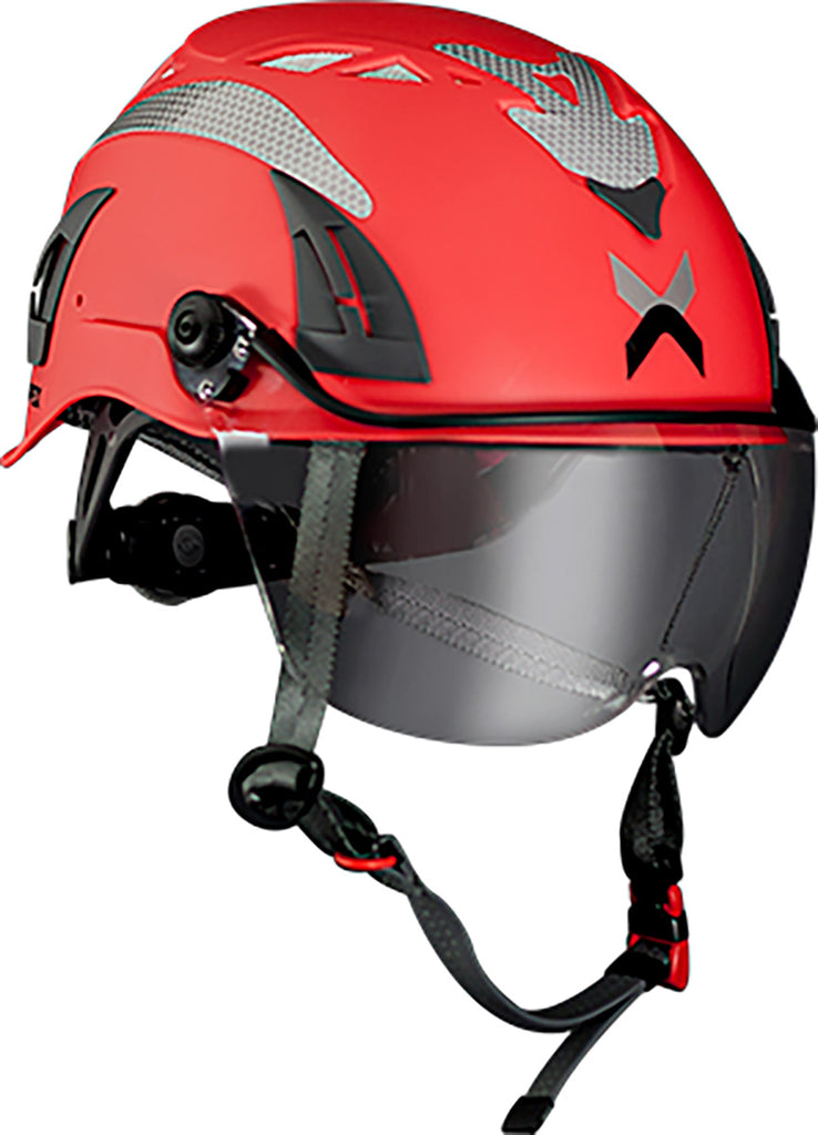 APX-05 Red Apex Multi Pro Helmet Hi Vis Red