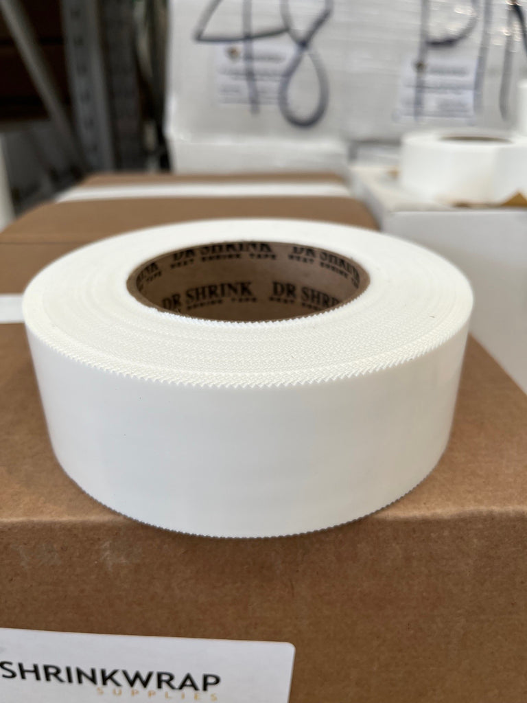 Polyethylene Tape 48mm (2") x 55m White Pinked (serrated)